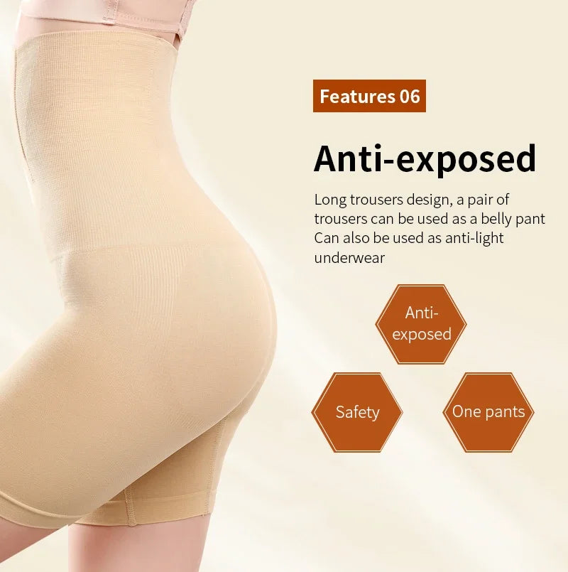 Women’s Seamless High-Waist Shapewear – Butt Lifter Tummy Control Slimming Panty Briefs