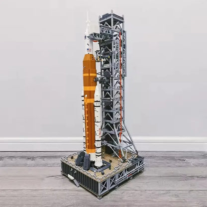MOC Space Rocket Launch System Building Block Model — Kids' Festival Gift Ornament (Boys)