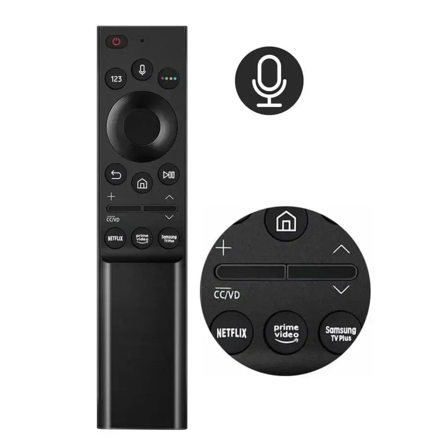 BN59-01363A Voice Remote Control — Compatible with Samsung Smart TV NEO QLED/QLED Series, QN43LS03AAFXZA & QN55LS03AAFXZA
