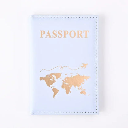 RFID Leather Passport Holder - Vintage Travel Wallet Case for Men & Women with ID and Card Storage