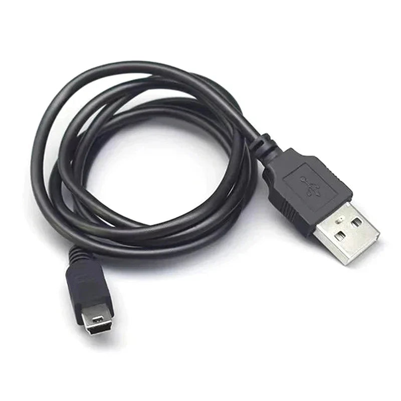 USB 2.0 Male A to Mini B 5-Pin Charging Cable for Digital Cameras Data Transfer & Power Cord Mini USB Charger Cable 1-5 Pack High Speed Sync Cable