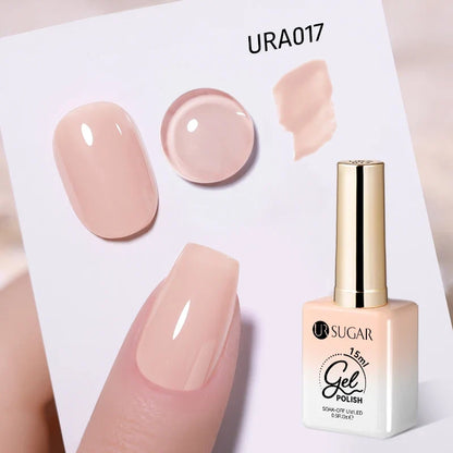 UR SUGAR 15ml Jelly Gel Polish - Milky White Translucent UV Soak Off Nail Art Varnish