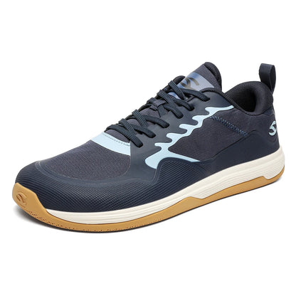 HOBIBEAR Unisex Walking Sneakers – Lace-Up Hiking & Running Shoes for Men & Women, Outdoor Artificial Leather Trainers
