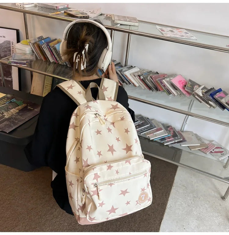 Star Laptop Backpack 17 Inch | Cute Travel & College Bag for Women, Men, Students, Back to School Bookbag