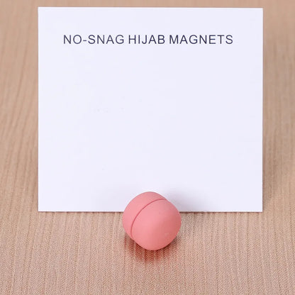 WLP Magnetic Hijab Clips - Solid Color Round Strong Magnet Pins for Silk Scarves Shawls Turban Accessories