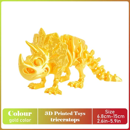 3D Printed Tyrannosaurus Rex Model - Realistic Jointed Movable Dinosaur Figure Toy & Desktop Decoration Gift