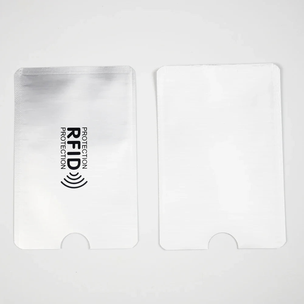 10PCS RFID Blocking Card Holder - NFC Anti Scan Aluminum Protector Case for ID & Bank Cards