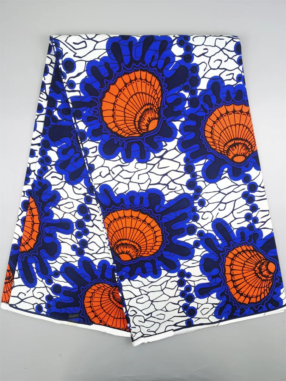 African Wax Fabric - Cotton Nigerian Ankara Batik Block Print Sewing Cloth