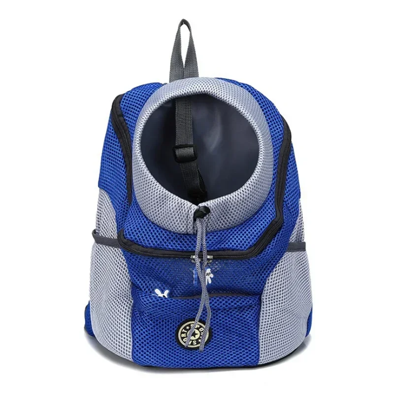 Pet Backpack Carrier - Breathable Adjustable Front Pack with Reflective Safety Strips for Dogs & Cats Outdoor Travel