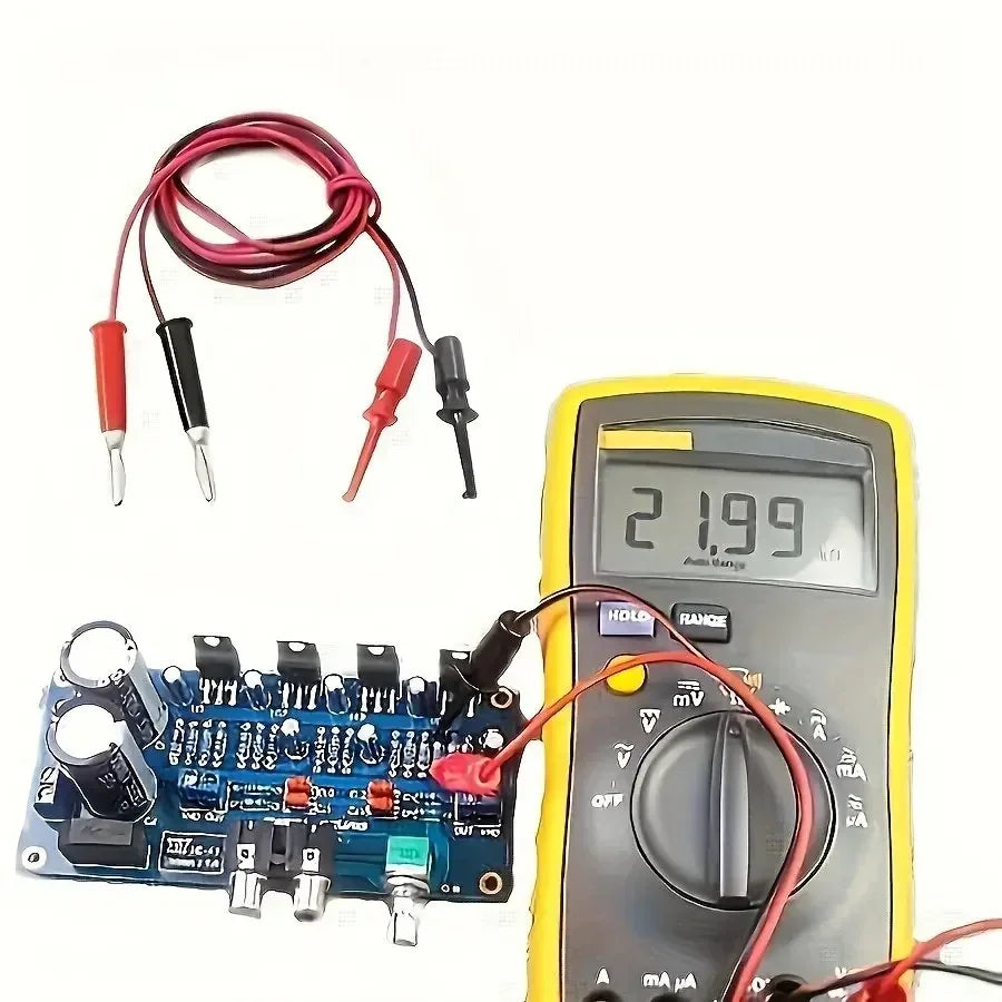 Mini Test Hook Clip Probe - Small Electronic IC Grabber with Round Crocodile Clip for Circuit Testing