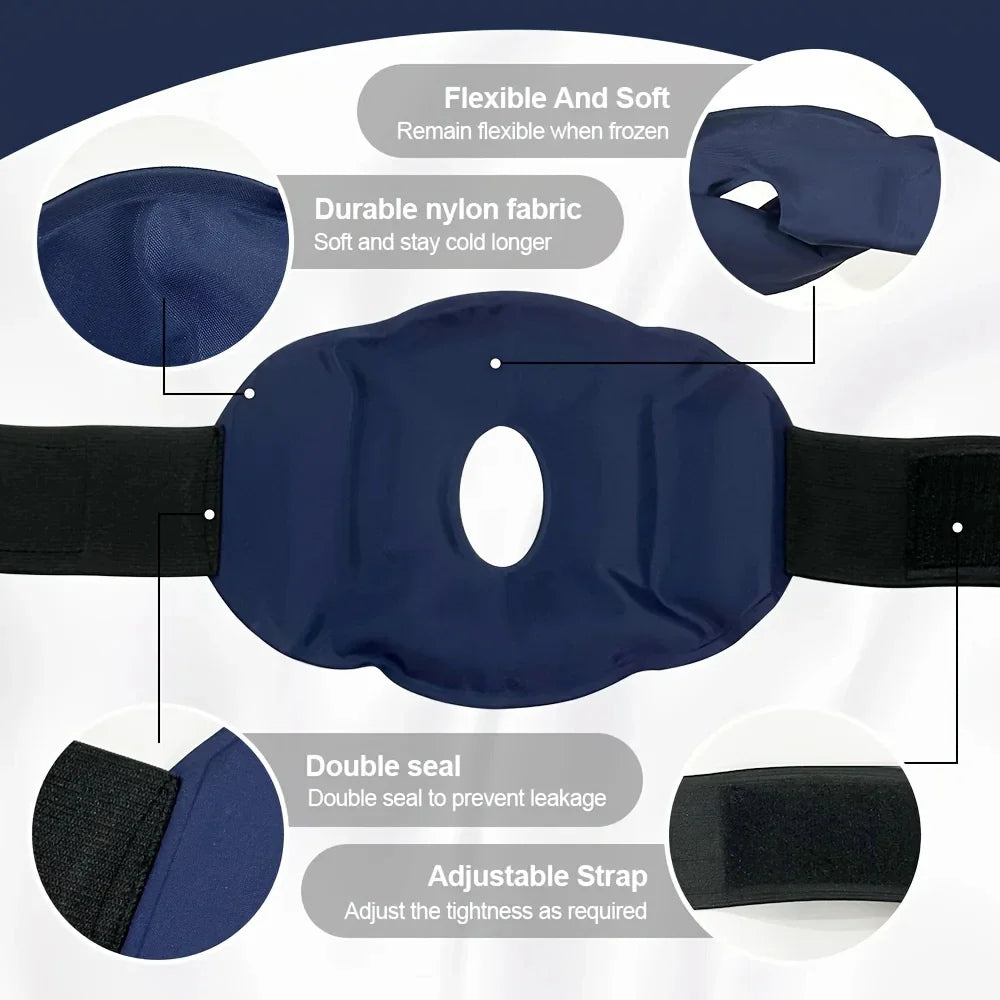 Nylon Gel Knee Ice Pack – Reusable Hot & Cold Compress for Knee Pain Relief, Relaxation & Foot Care