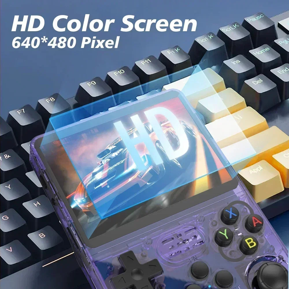 Max 256GB Retro Handheld Game Console – Linux System, 3.5 Inch IPS Screen, Portable Video Player with 64GB/128GB Games
