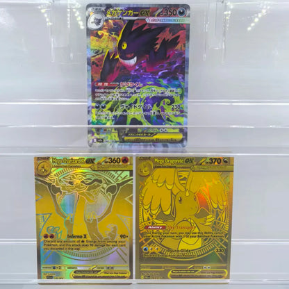 2025 Pokémon English Collection Cards Set – MEGA Dragonite, Charizard, Lucario & Gardevoir EX Anime Trading Cards Gift Toys