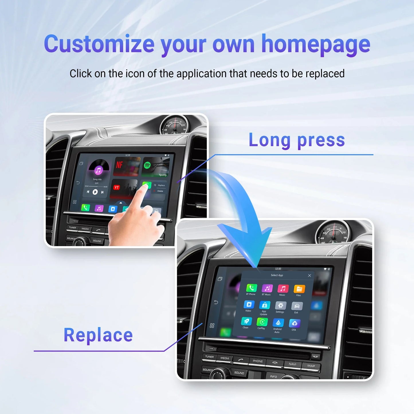 OTTOCAST Play2Video Pro Wireless CarPlay & Android Auto Adapter – YouTube, Netflix, IPTV for Kia & Toyota