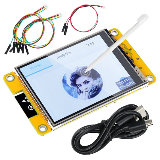 Freenove ESP32 Touch Display Board - WiFi Bluetooth Dual Core 32-Bit Development Kit with 2.4-4.0 Inch Touchscreen and LVGL Tutorials