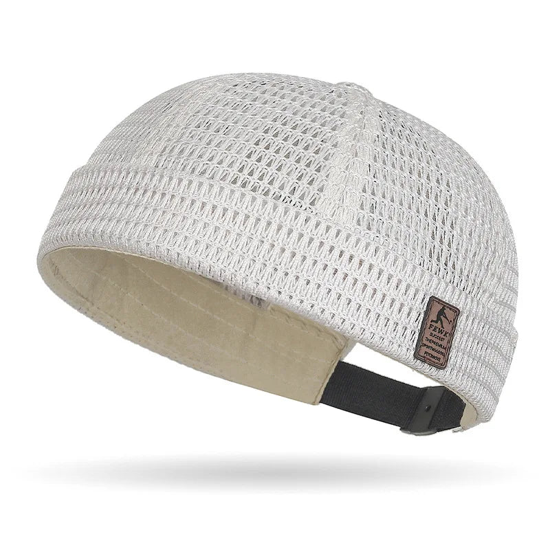 Outdoor Sport Mesh Cap - Breathable Adjustable Summer Hip-Hop Cycling Docker Beanie Hat