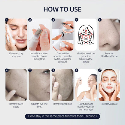 Foreverlily Diamond Facial Peeling Machine – Home Microdermabrasion & Nano Water Spray Exfoliator