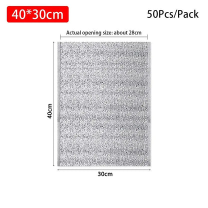 Aluminum Foil Cooler Bag – Insulated Folding Thermal Picnic Bag, Portable Food and Drink Delivery Carrier