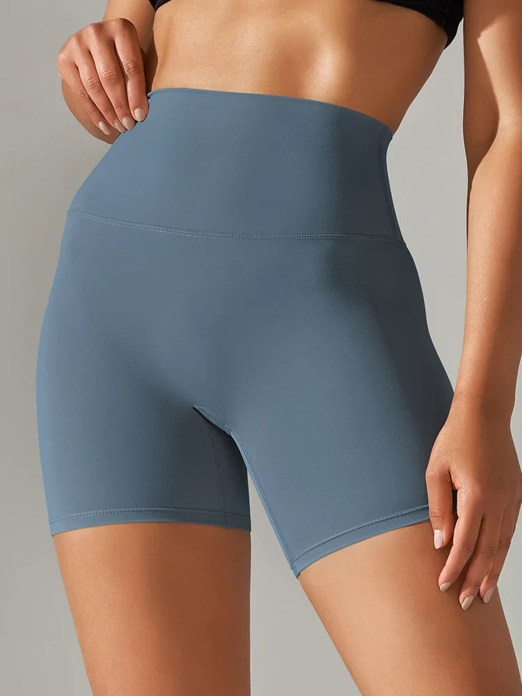 Women High Waist Yoga Legging Shorts - Squat Proof Quick Dry Fitness Cycling Shorts for Gym Workout & Sports
