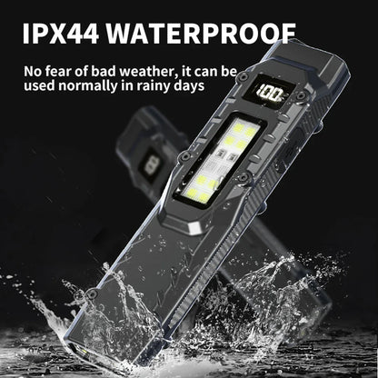 LED Ultra Slim Mini Flashlight – 1200LM Portable Pocket Light with Pen Clip, IPX44 Waterproof for Camping and Hiking
