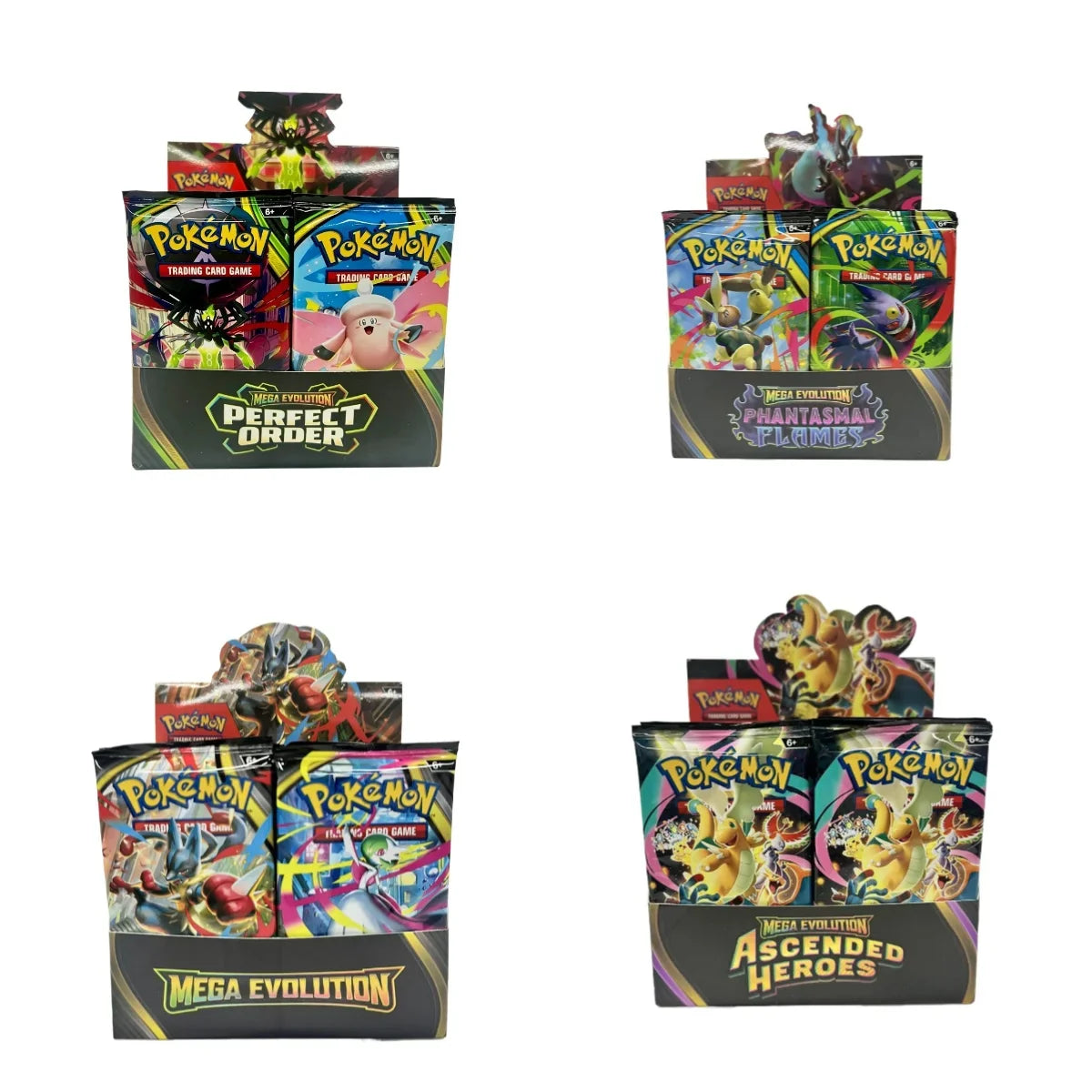 Pokemon TCG Mega Evolution Booster Box - English Trading Cards Phantasmal Flames Ascended Heroes Pack Set