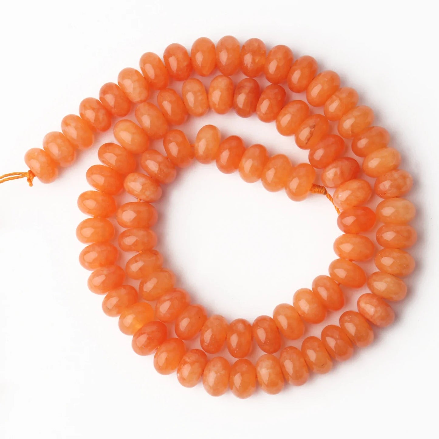 Natural Stone Rondelle Beads - 5x8mm Tourmaline, Citrine & Quartz Loose Beads for DIY Bracelets