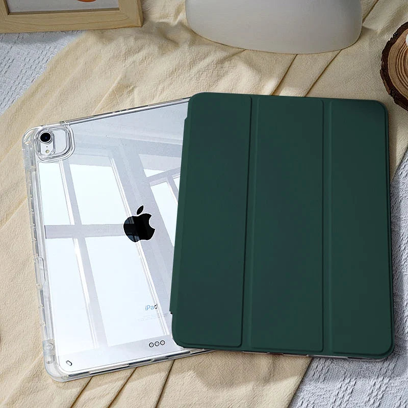 iPad Protective Case - 2025 Air 11 M3 M4 Pro 11 Inch Cover with Apple Pencil Holder for iPad 10th 9th Generation