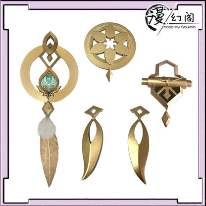 Scaramouche Wanderer Cosplay Accessories - 3D Printed Kunikuzushi Bamboo Hat Prop for Halloween & Comics