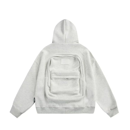 Autumn/Winter Y2K Hoodie – Oversized 3D Backpack Streetwear for Men