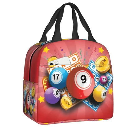 Bingo Queen Insulated Lunch Bag - Waterproof Thermal Cooler Tote for Work, Office & Picnics