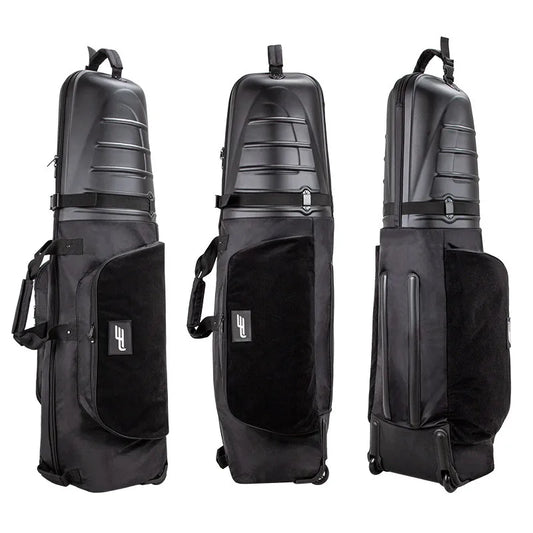 PlayEagle Hard Top Golf Travel Bag with Wheels — Foldable Hardcase with Support Rod, Portable Golf Bag 2024 HKB001