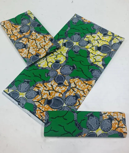 100% Cotton Ankara Fabric - High Quality African Print Batik Real Wax Pagne 6 Yards for Stylish Sewing
