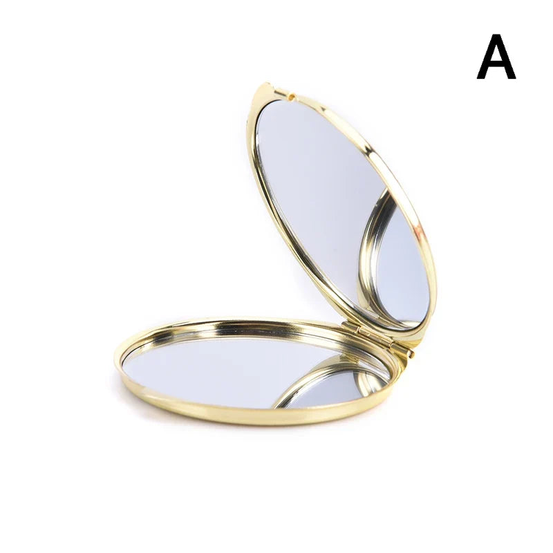 Foldable Mini Square Makeup Mirror - Double-Sided Compact Pocket Vanity Mirror