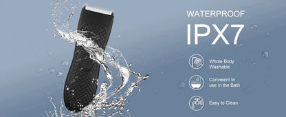 Men’s Electric Groin Hair Trimmer – Rechargeable Body Grooming Clipper for Pubic & Intimate Areas