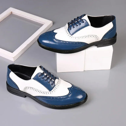 Men’s Classic Pointed Toe Dress Shoes - Lace-Up Business, Casual & Wedding Formal Shoes Plus Size