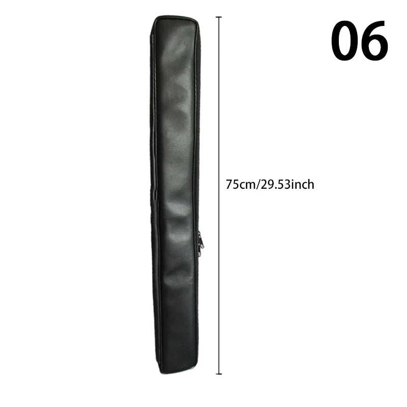 Waterproof Leather Instrument Bag - Thickened Vertical Storage Case for Flute, Piccolo, Saxophone & Wind Instruments