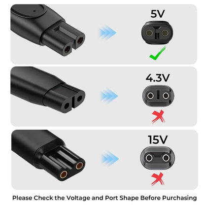 5V 1A Charger Cable for Philips Norelco OneBlade & Shaver QP, MG, PQ Series