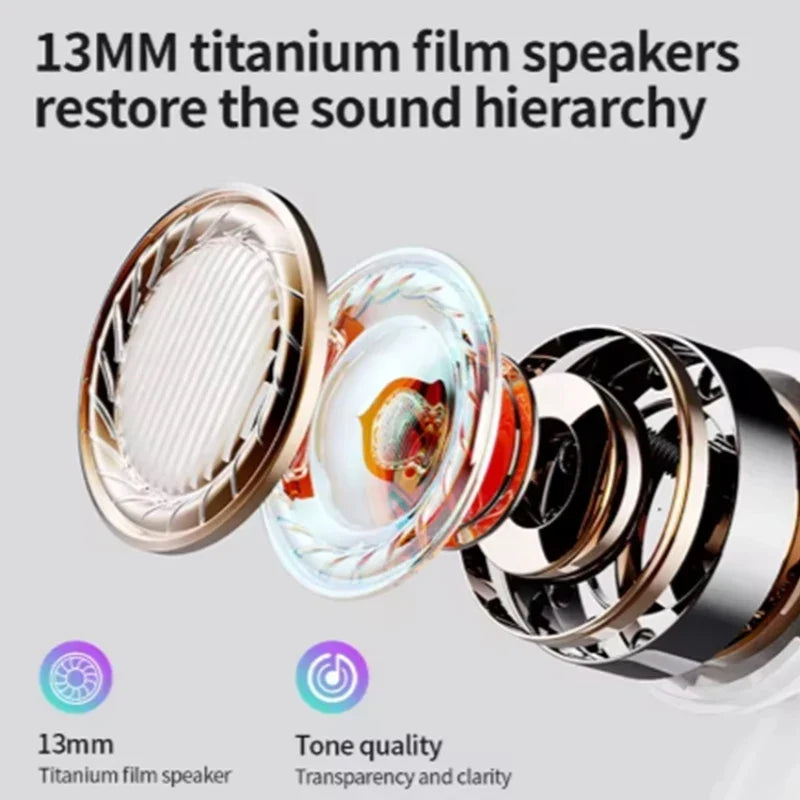 TWS Wireless Earbuds - Noise Cancelling In-Ear Headphones with Charging Case & Hi-Fi Stereo Sound