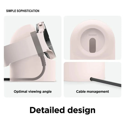 Samsung Galaxy Watch Charger Stand – Silicone Charging Dock Compatible with Galaxy Watch 3, 4, 5 Pro, 6 & Watch 7 Base Holder