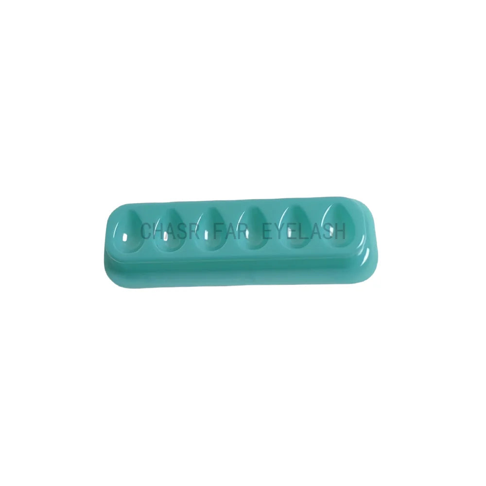 50PCS Eyelash Extension Glue Tray Wells – Self-Adhering Lash Fan Maker, Private Label Available
