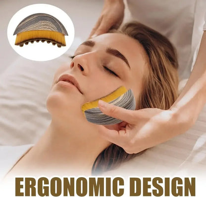 Lymphatic Face Contour Brush - Chin & Jawline Sculpting Massage Tool