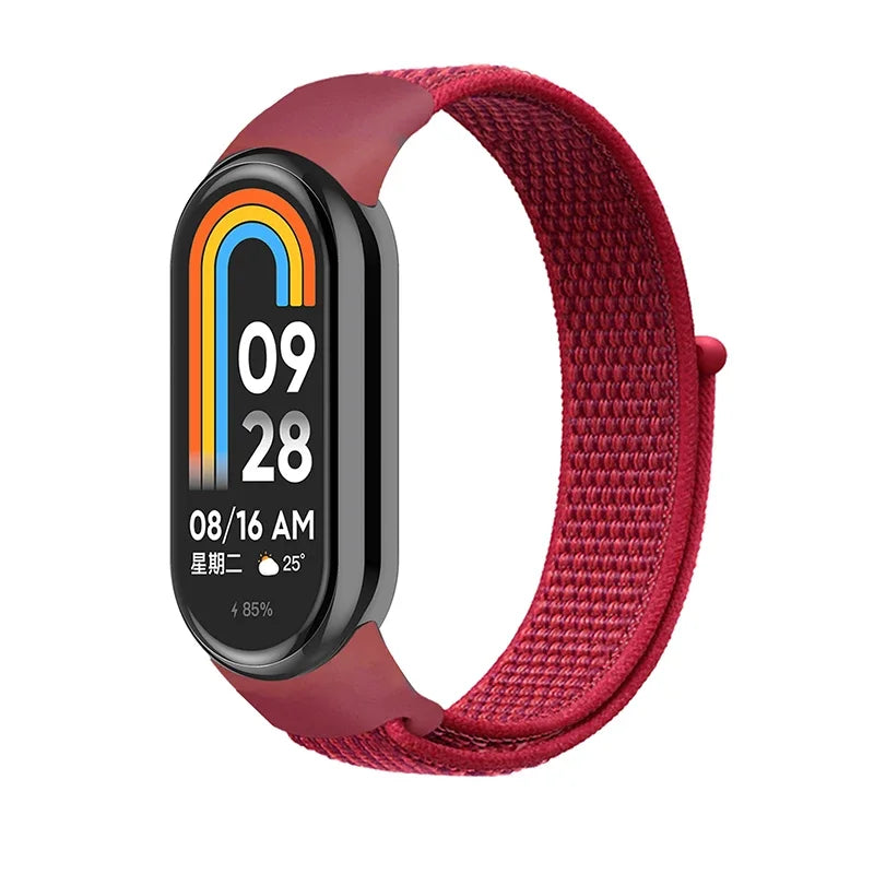 Nylon Sport Loop Strap for Xiaomi Mi Band 9 8 NFC – Replacement Wristband for Mi Band 7 6 5 4 3