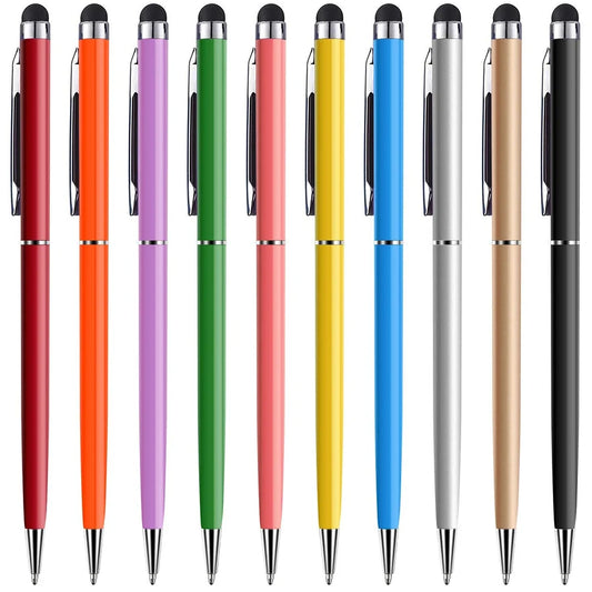 10PCS Universal Stylus Pen Set - Capacitive Touch Screen Drawing Pencil for iPhone, iPad, Samsung & Android Devices