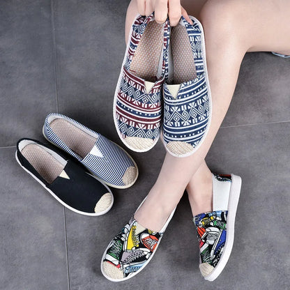 Women’s Summer Mesh Flat Shoes - Breathable Lightweight Slip-On Loafers & Casual Comfort Sneakers