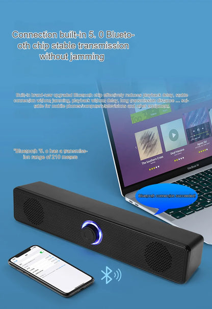 High-Quality Desktop Bluetooth & Wired Microphone - Dual-Purpose Speaker with High Volume