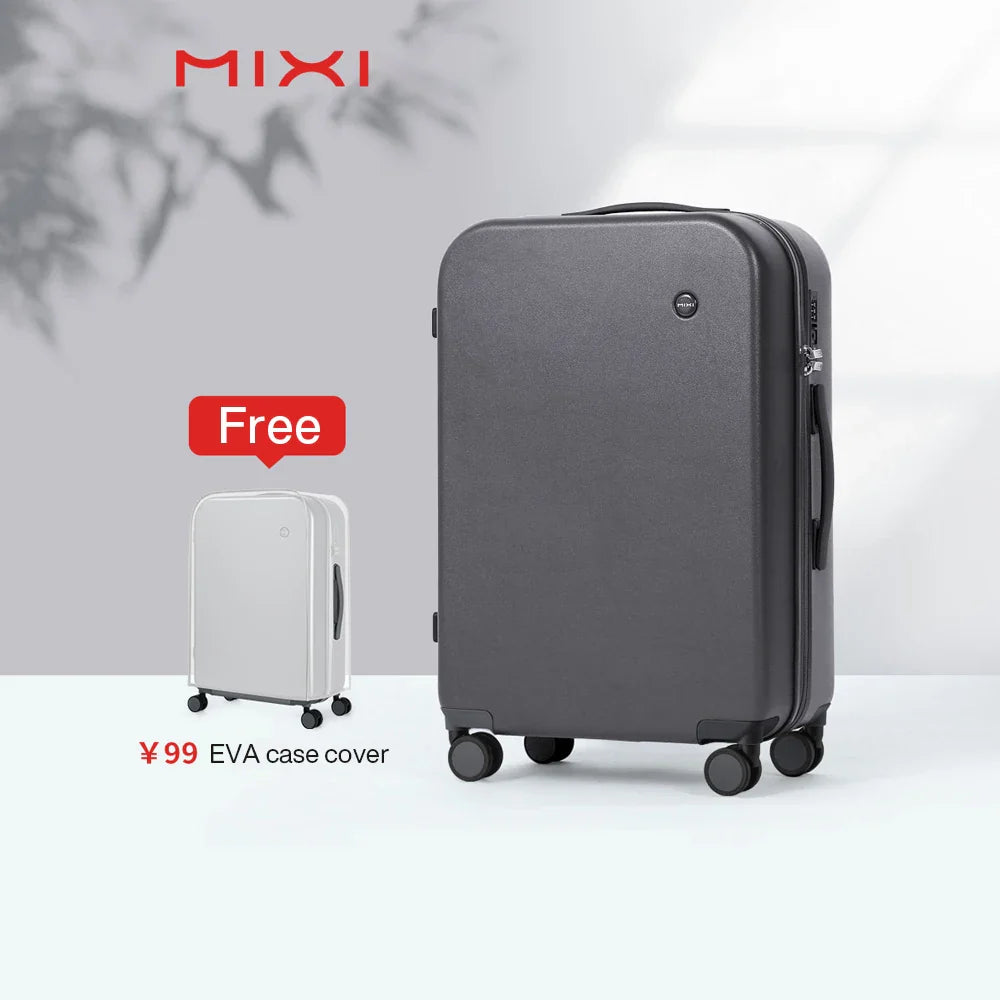 Mixi Puristic Design Hardside Travel Luggage – Rolling Suitcase with Wheels for Men & Women, Carry-On 16/20 Inch & Large 22/24/26/28 Inch Trolley Case