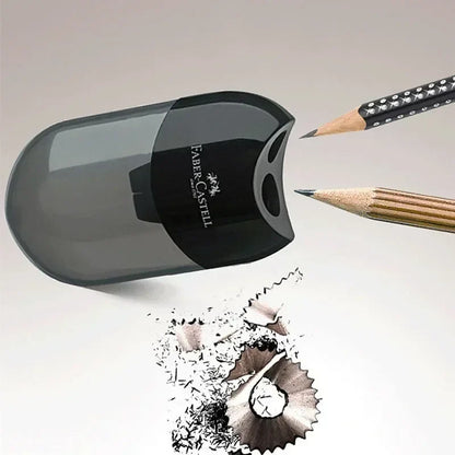 Double & Single Hole Transparent Pencil Sharpener – Creative Pen Knife for Kids & Students, School Supplies