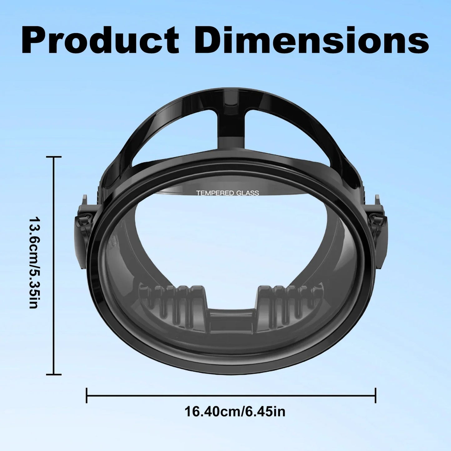 Full-Face Snorkeling Mask - Waterproof Anti-Fog 180° Panoramic Diving Goggles for Adults