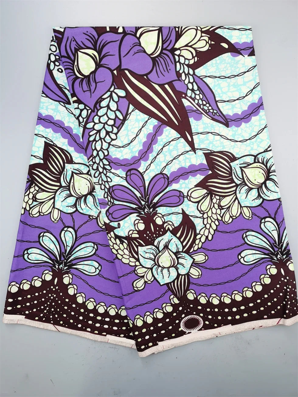 New Nigerian African Wax Fabric - 100% Cotton Real Wax Ankara Print High Quality Original Pagne Material
