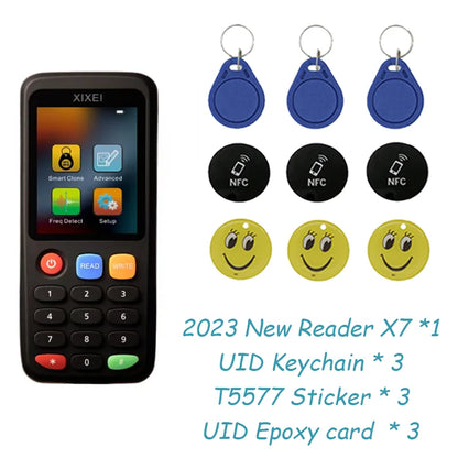 New RFID Smart Card Reader X7 – 125kHz Badge Copier & 13.56MHz NFC Decoder, Duplicator for IC/ID Chip, Ntag213/215 Key Writer
